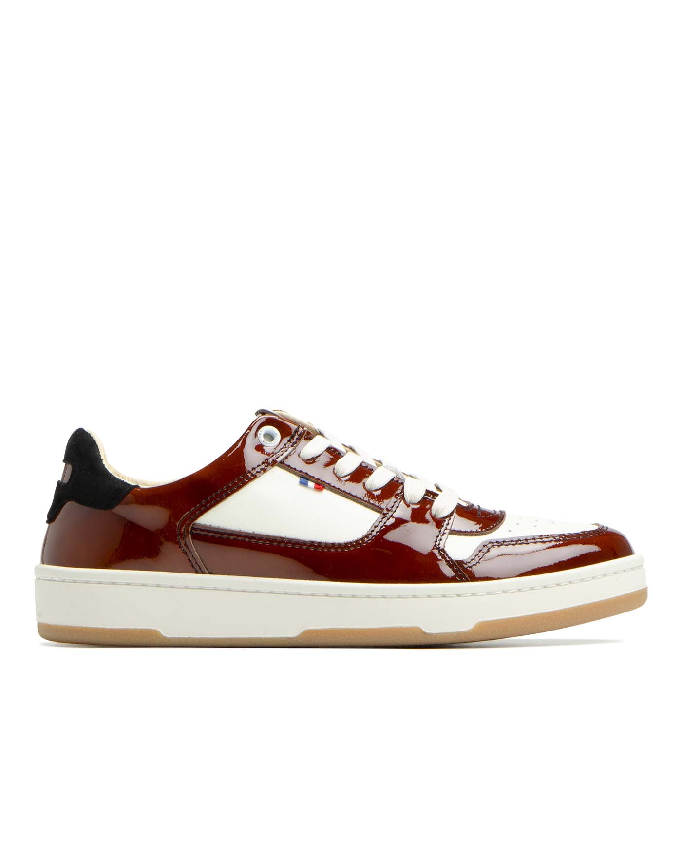 Baskets CORNEILLE 4 Écru-Marron | Chaussures femme françaises – Cléon & Co
