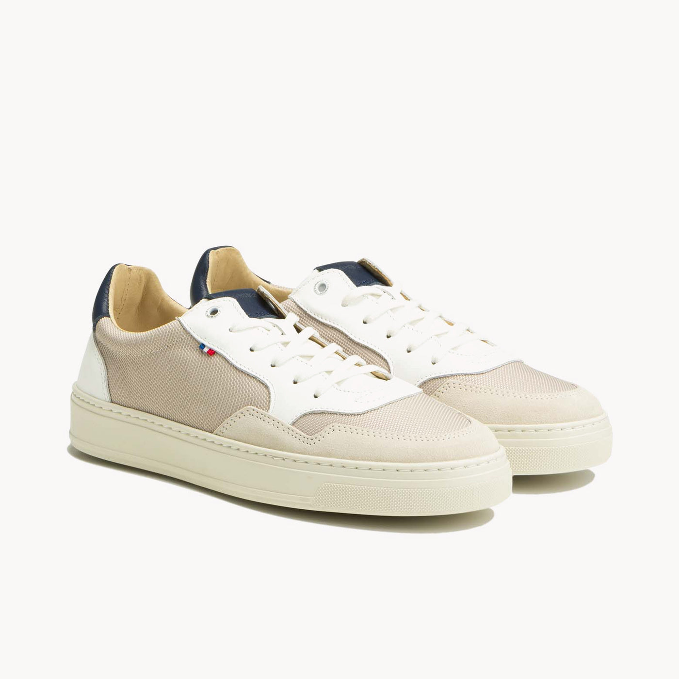 BROCARD 12 BLANC+TAUPE+NAVY - CLÉON