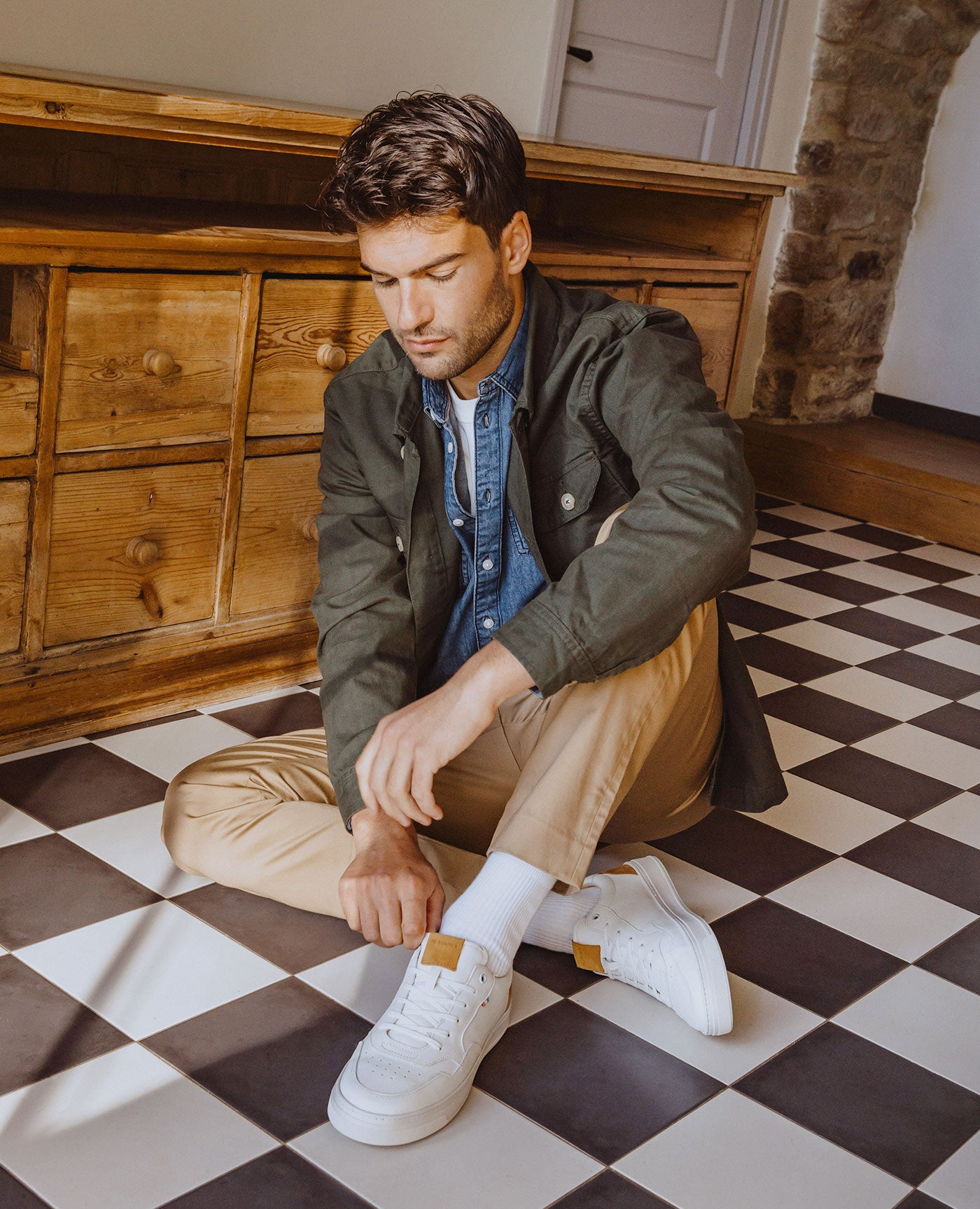 BROCARD 6 ECRU+COGNAC - CLÉON