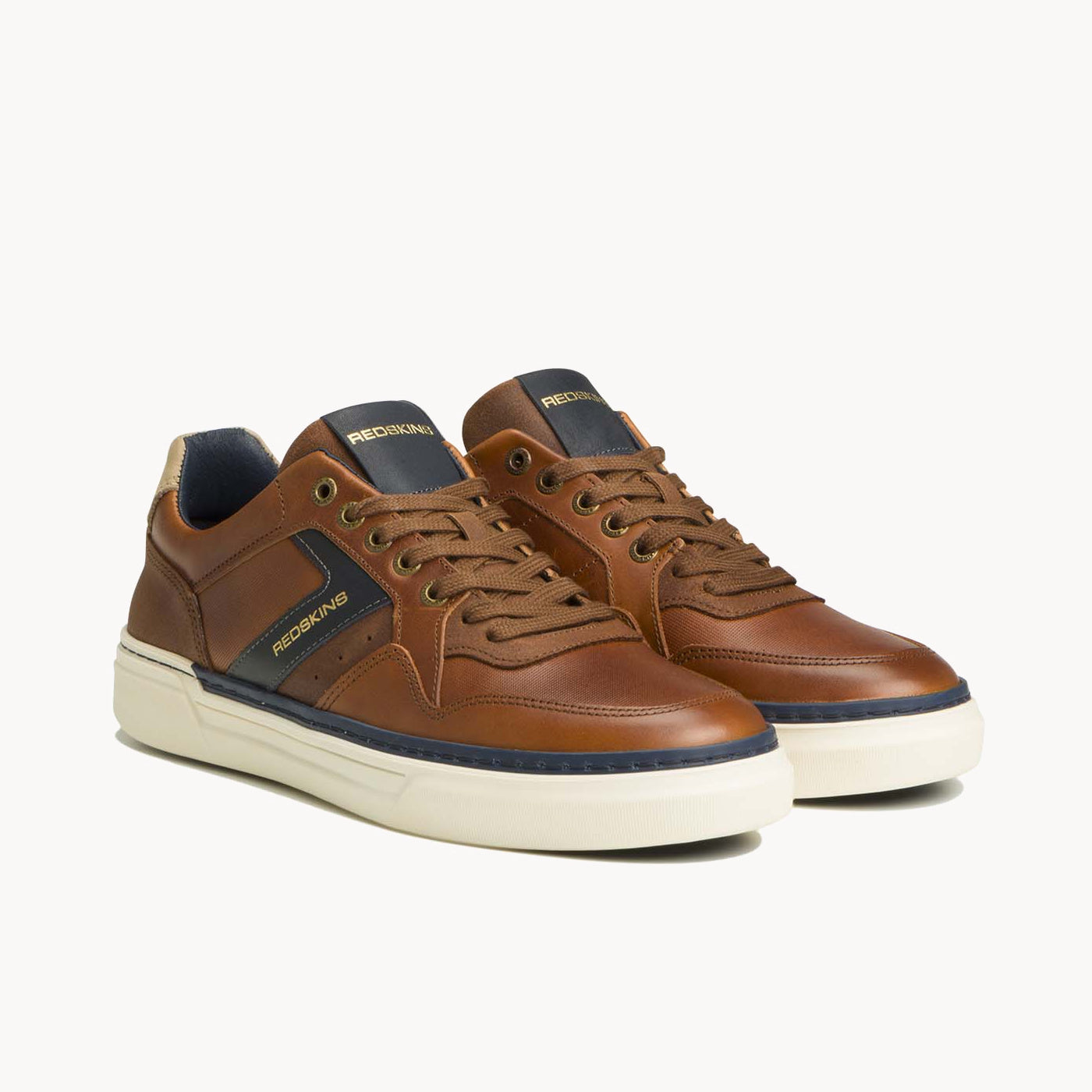 LERMI COGNAC+MARINE+BEIGE - CLÉON