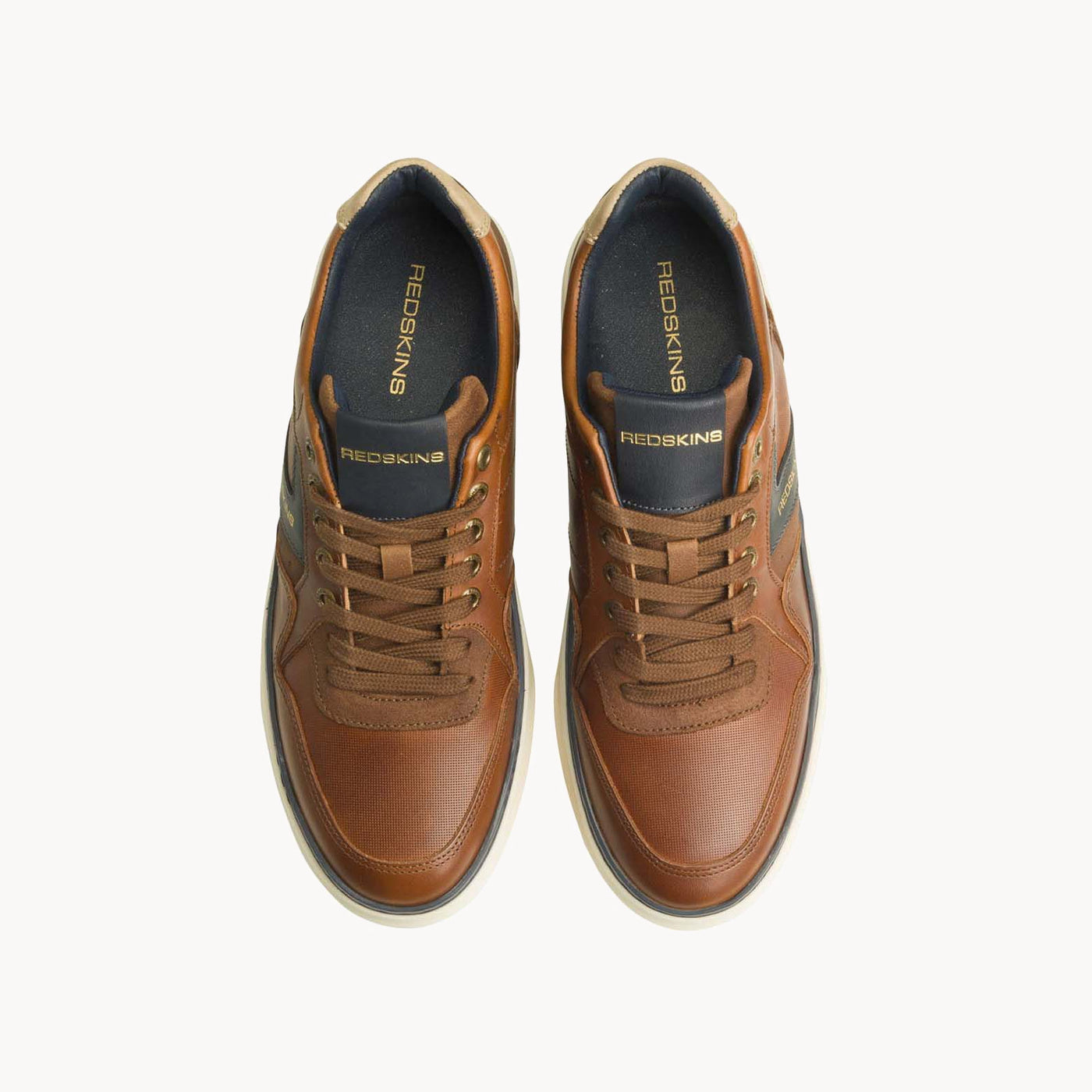 LERMI COGNAC+MARINE+BEIGE - CLÉON