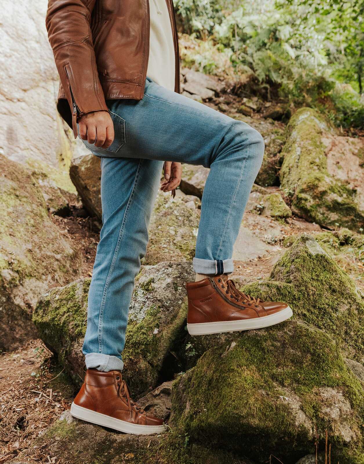 Cléon & Co - baskets cognac gamme exclusive Redskins