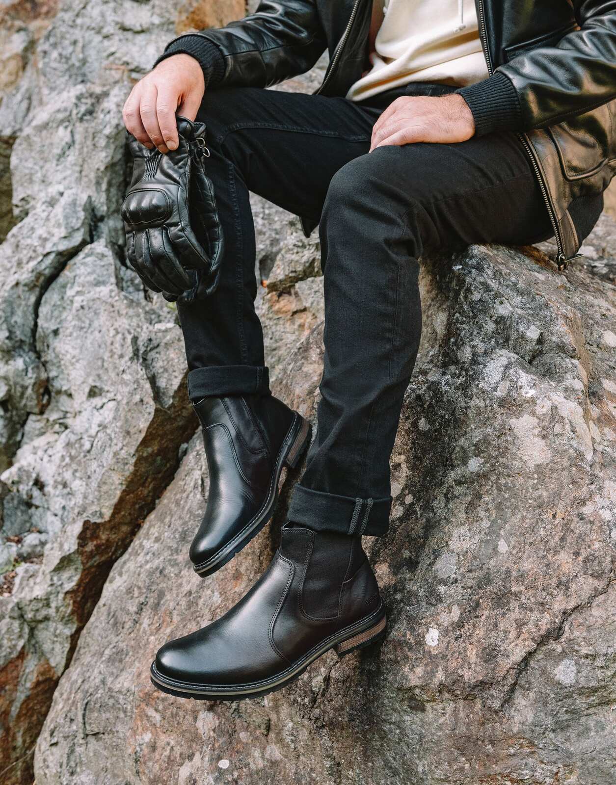 Cléon & Co - chelsea boots cuir noir homme Redskins